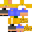 Minecraft skin texture, 64x64 pixels