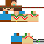 Minecraft skin texture, 64x64 pixels