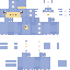 Blue Minecraft skin texture, 64x64 pixels