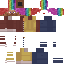 Minecraft skin texture, 64x64 pixels
