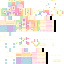 Minecraft skin texture, 64x64 pixels