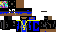 Minecraft skin texture, 64x32 legacy pixels