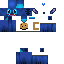 White Minecraft skin texture, 64x64 pixels