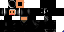 Minecraft skin texture, 64x32 legacy pixels