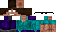 Minecraft skin texture, 64x32 legacy pixels