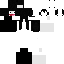 Black Minecraft skin texture, 64x64 pixels