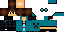 Minecraft skin texture, 64x32 legacy pixels