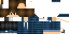 Minecraft skin texture, 64x32 legacy pixels