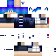 Minecraft skin texture, 64x64 pixels