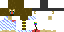 Minecraft skin texture, 64x32 legacy pixels