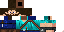 Minecraft skin texture, 64x32 legacy pixels