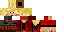 Minecraft skin texture, 64x32 legacy pixels