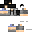Minecraft skin texture, 64x64 pixels