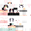 Minecraft skin texture, 64x64 pixels