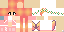 Minecraft skin texture, 64x32 legacy pixels