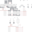 White Minecraft skin texture, 64x64 pixels