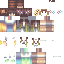 Minecraft skin texture, 64x64 pixels