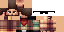 Minecraft skin texture, 64x32 legacy pixels