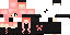 Black Minecraft skin texture, 64x32 legacy pixels