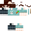 Minecraft skin texture, 64x64 pixels