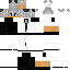 White Minecraft skin texture, 64x64 pixels
