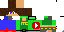 Minecraft skin texture, 64x32 legacy pixels