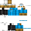 Minecraft skin texture, 64x64 pixels