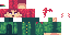 Minecraft skin texture, 64x32 legacy pixels