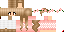 Minecraft skin texture, 64x32 legacy pixels