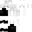 White Minecraft skin texture, 64x64 pixels