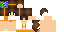 Minecraft skin texture, 64x32 legacy pixels