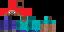 Minecraft skin texture, 64x32 legacy pixels