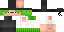 Minecraft skin texture, 64x32 legacy pixels