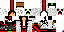 Minecraft skin texture, 64x32 legacy pixels