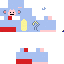 Minecraft skin texture, 64x64 pixels