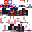 Minecraft skin texture, 64x64 pixels