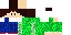 Minecraft skin texture, 64x32 legacy pixels