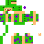 Minecraft skin texture, 64x64 pixels