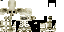 Minecraft skin texture, 64x32 legacy pixels
