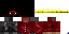 Minecraft skin texture, 64x32 legacy pixels