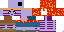 Minecraft skin texture, 64x32 legacy pixels