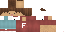 Minecraft skin texture, 64x32 legacy pixels