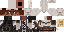 Minecraft skin texture, 64x32 legacy pixels