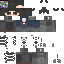 Blue Minecraft skin texture, 64x64 pixels