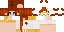 Minecraft skin texture, 64x32 legacy pixels