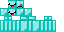 Minecraft skin texture, 64x32 legacy pixels