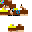 Minecraft skin texture, 64x64 pixels