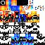 Minecraft skin texture, 64x64 pixels