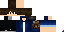 Minecraft skin texture, 64x32 legacy pixels
