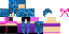 Minecraft skin texture, 64x32 legacy pixels